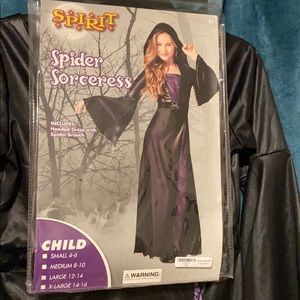 Halloween costume. Girls large. “Spider sorceress”